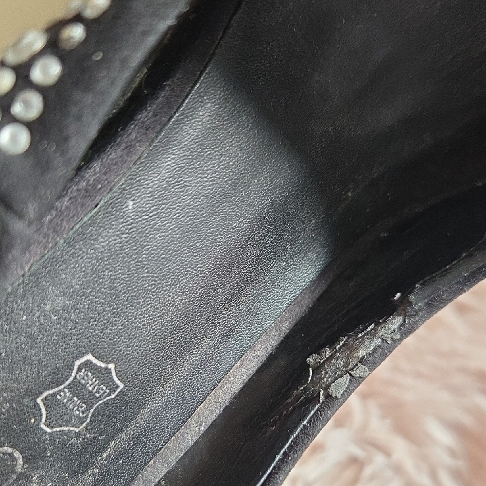 ALDO Crystal-Embellished Black Women's High Heel Pumps Size 8.5 - Picture 10 of 13